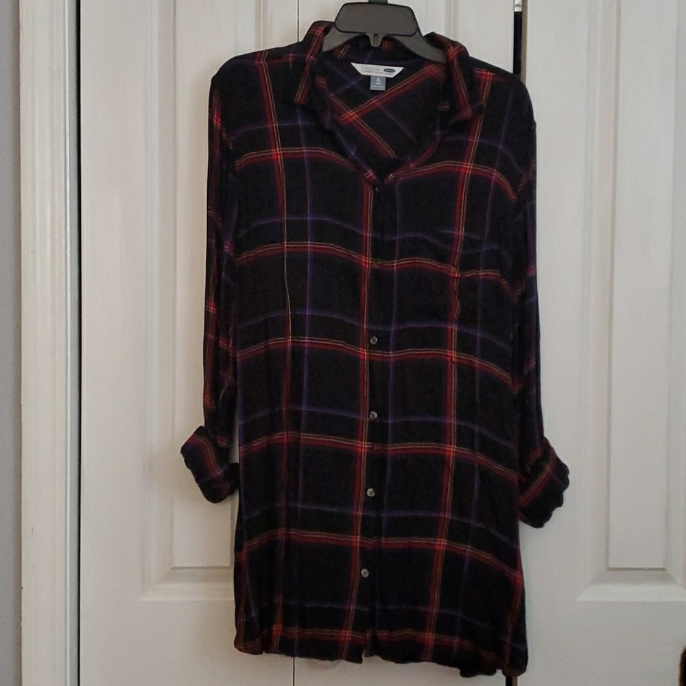 XL tall Old Navy button down plaid shirt